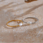 Ring mit Süßwasserperle Silber