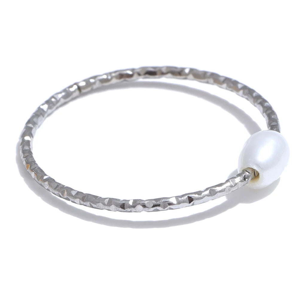 Ring mit Süßwasserperle Silber