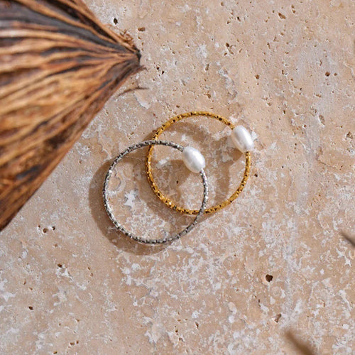 Ring mit Süßwasserperle Gold