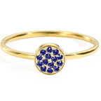 Ring mit kleinen runden Geburtssteinen für Damen September