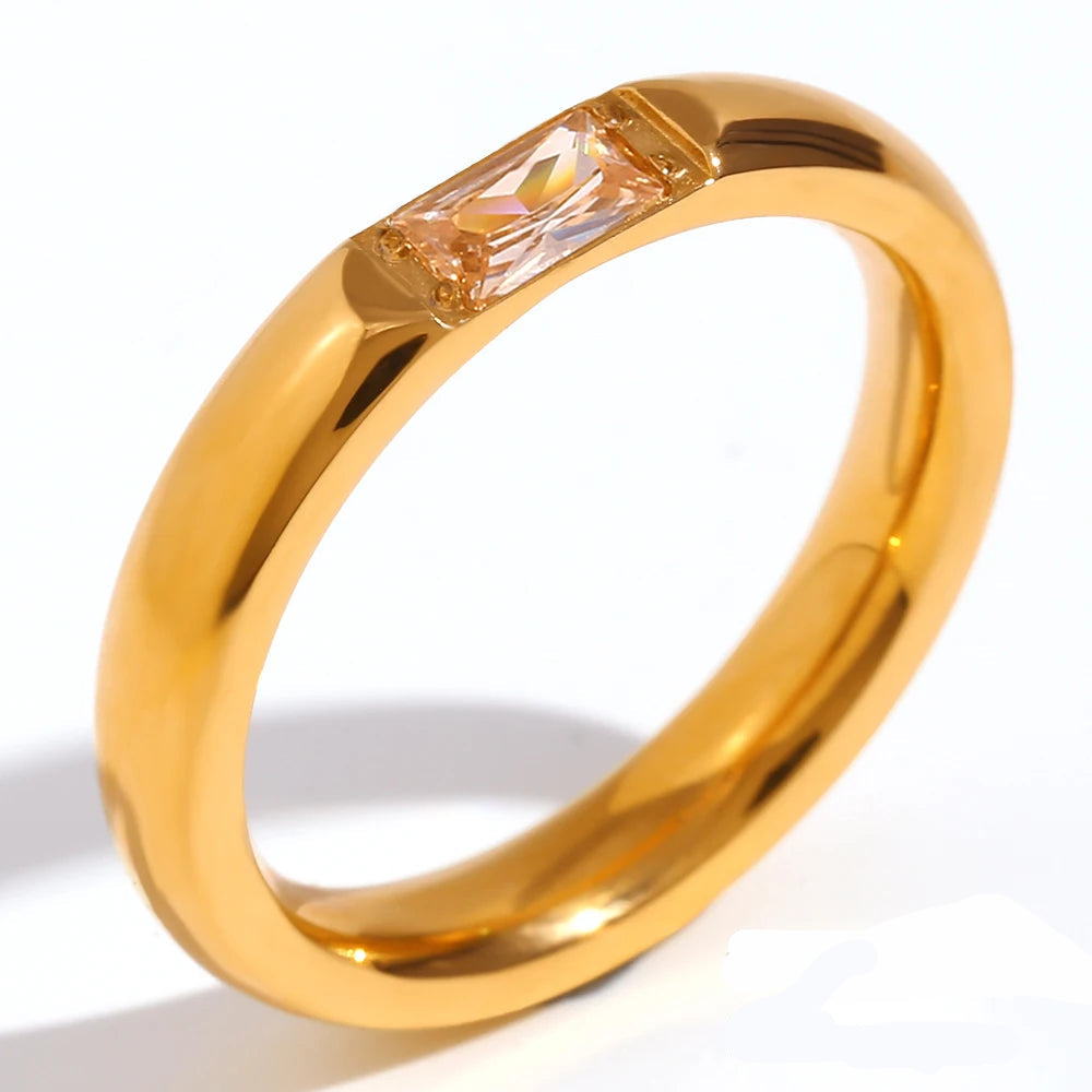 Fingerring mit gefasstem Geburtsstein für Damen November