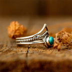 Boho-Ring mit Naturstein