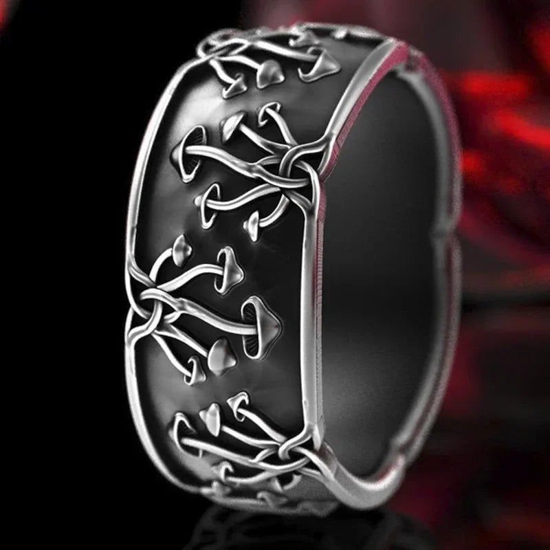 Ring mit Pilzen für Herren