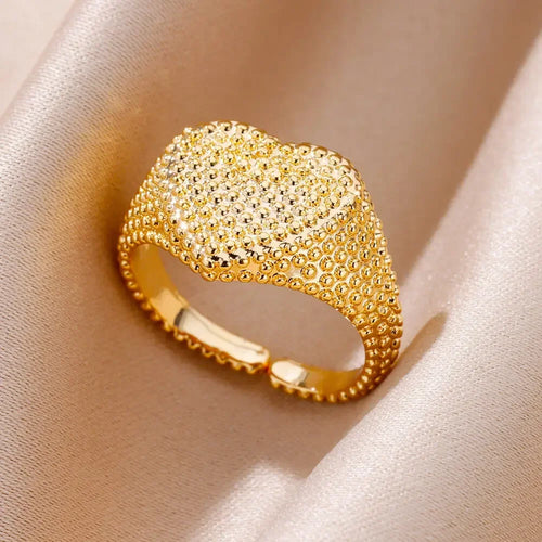 Herzring Damenring Gold