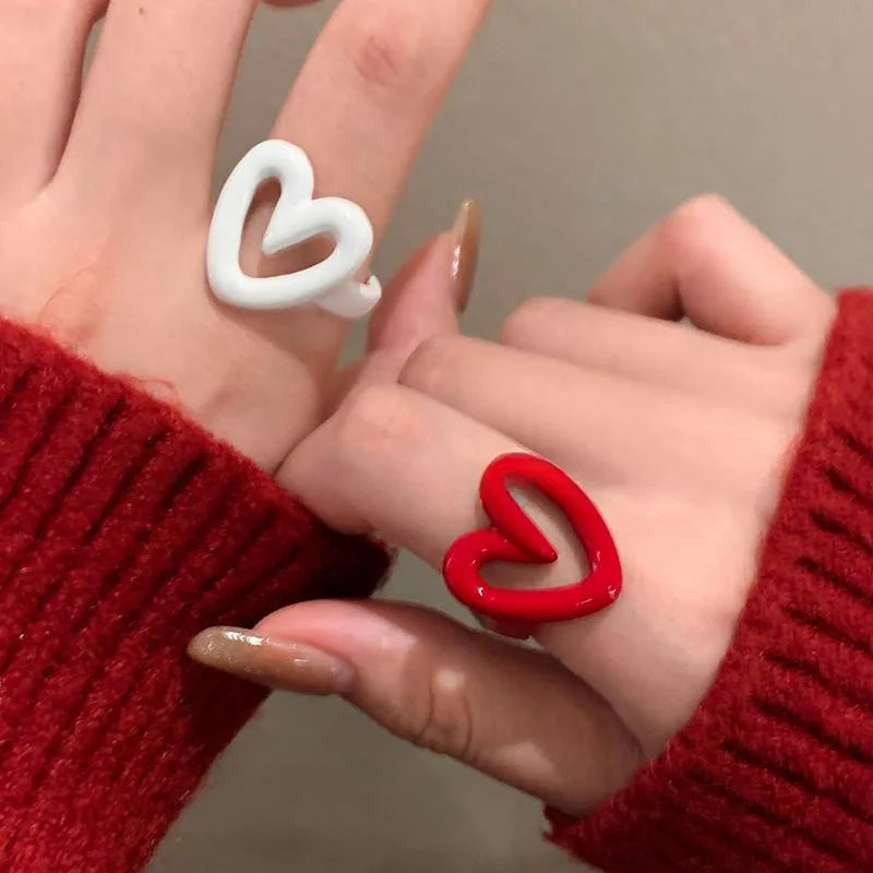 Ring Herz emailliert
