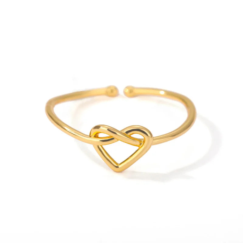 Ring mit verschlungenem Herz Gold