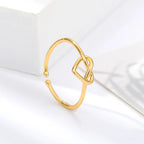 Ring mit verschlungenem Herz Gold
