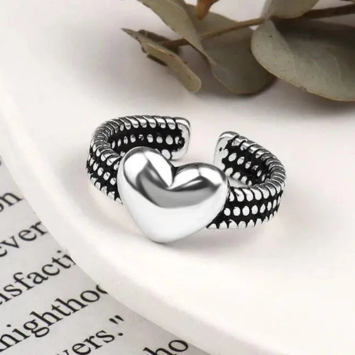 Retro Herzring Damenring