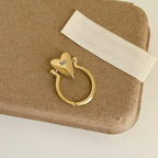 Herzring "Yes" und "No" für Liebespaar Gold 