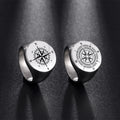 Ring Kompass Kompass Rose des Winds Stil 1
