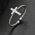 Ring Kreuz Verschlungener Ring Silber