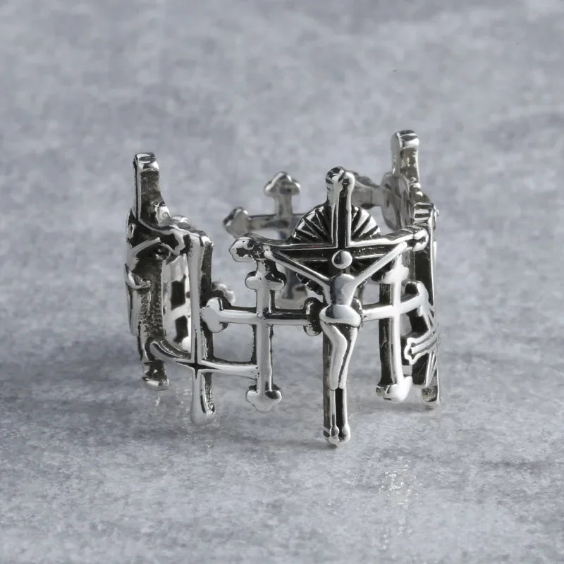 Jesus-Kreuz-Ring für Damen