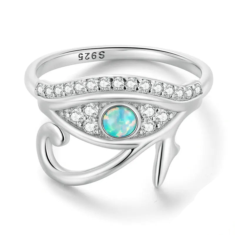 Ägyptischer Ring Auge des Horus Oudjat Silber