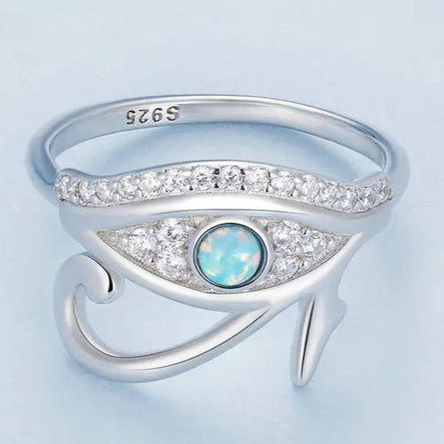 Ägyptischer Ring Auge des Horus Oudjat Silber