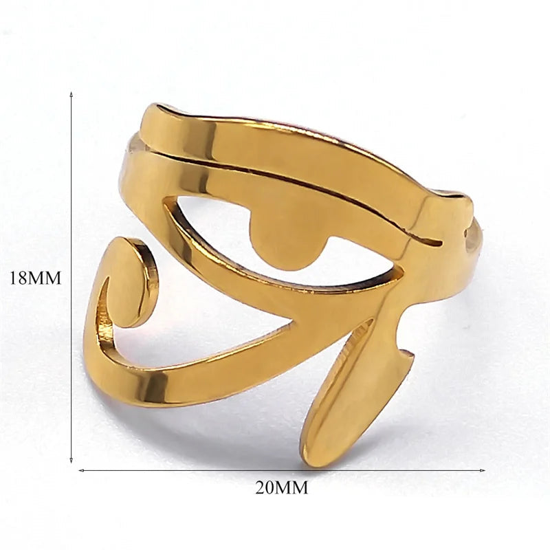 Ring Ägypten Horusauge Oudjat Zauberei Gold