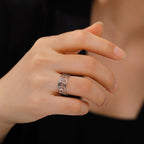 Ägyptischer Damenring Auge des Horus Ring Silber