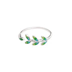 Eleganter Ring mit Lorbeerblatt