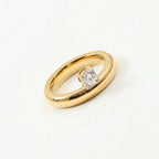 Feiner Ring mit Wassertropfen und Zirkonperle 2