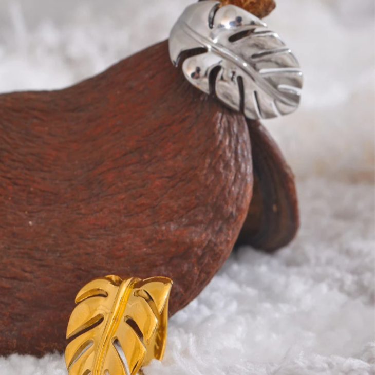 Ring Palmblatt Silber