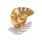 Ring Palmblatt Gold