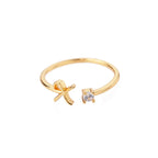 Feiner Damenring personalisiert mit Initiale x