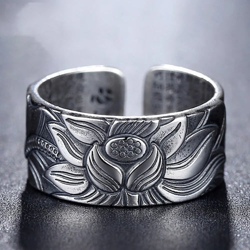 Buddhistische Lotusblumen-Ring