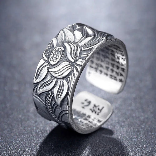 Buddhistische Lotusblumen-Ring