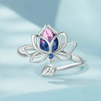 Lotusblumenring aus Kristall