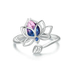 Lotusblumenring aus Kristall