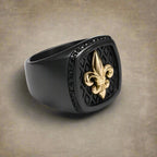 Ring Fleur de Lys Siegelring Gold