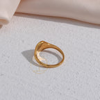 Gravierter Ring Wildblume