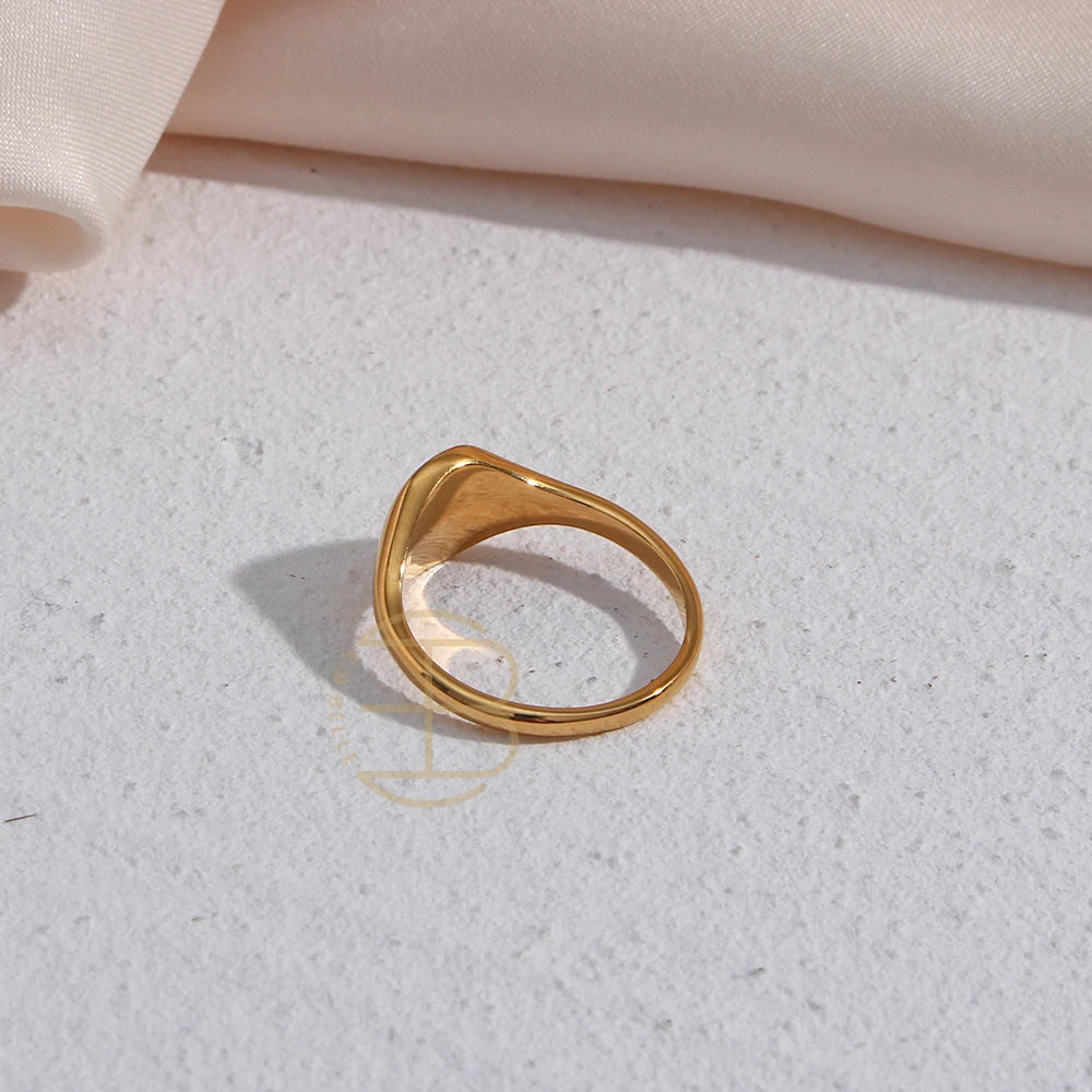 Gravierter Ring Wildblume