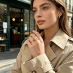 Gravierter Ring Wildblume