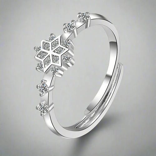 Schneeflockenring für Damen