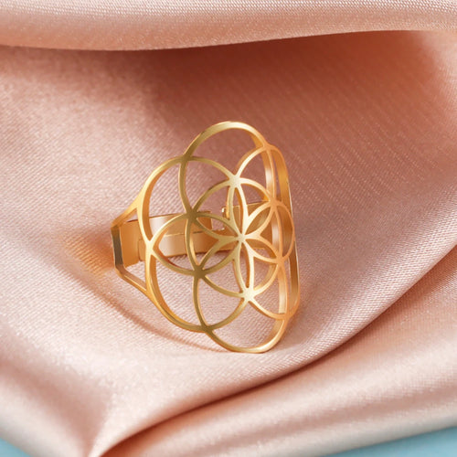 Lebenssamen Ring Damen Ring Gold
