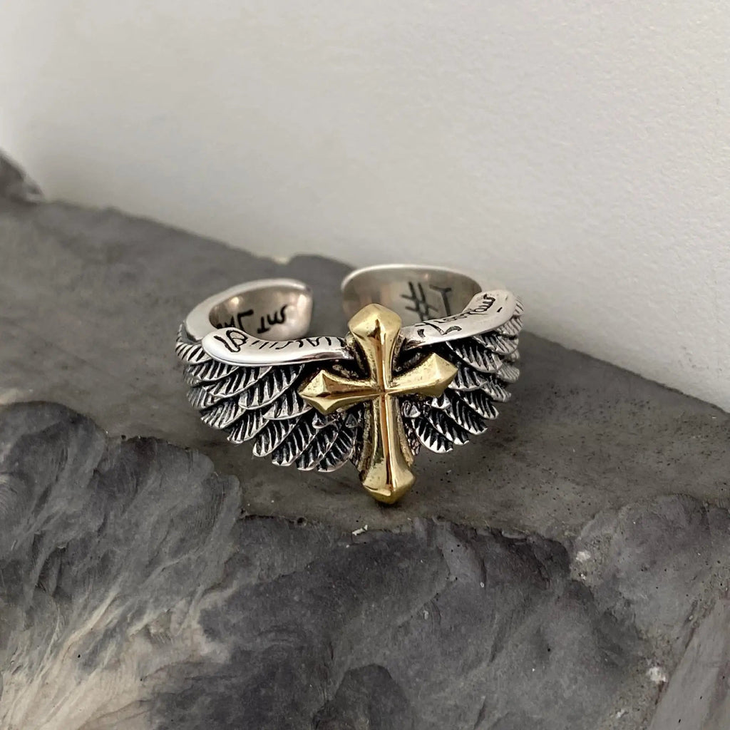 Herrenring Kreuz Christlicher Ring