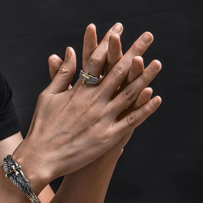 Herrenring Kreuz Christlicher Ring