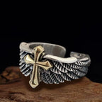 Herrenring Kreuz Christlicher Ring