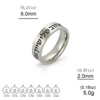 Breiter Ring mit hebräischen Buchstaben aus Silber
