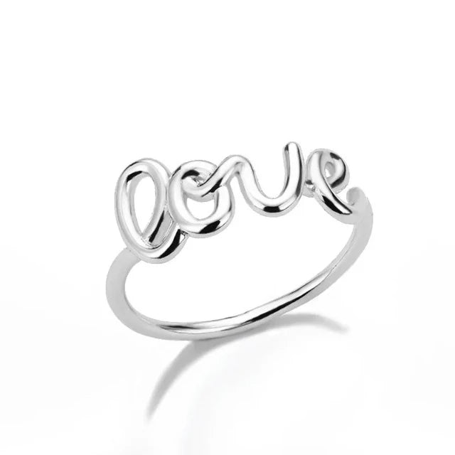Love Ring Silber