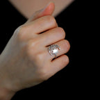 Mond- und Sonnenring Silber