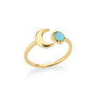 Mondring Damen Ring Sterne Gold