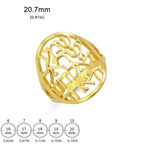 Unisex-Ring mit jüdischer hebräischer Gravur