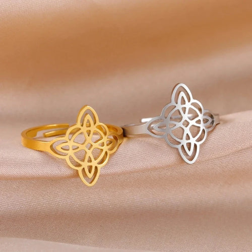 Hexenknotenring Gold oder Silber