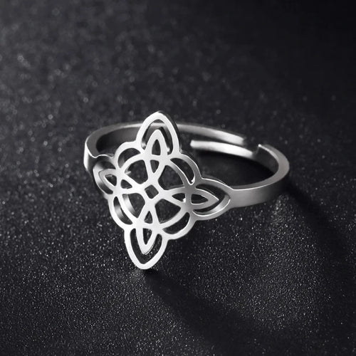 Hexenknotenring Silber