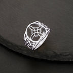 Hexenknotenring Damen Schutzring Wiccan Silber