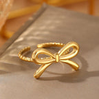 Damen-Schleifenring aus Gold