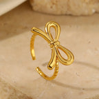 Damen-Schleifenring aus Gold