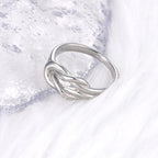 Ring mit Knoten für Damen in Silber