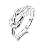 Ring mit Knoten für Damen in Silber